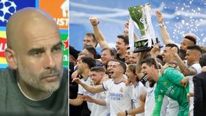 Spanish Journalist Bizarrely Asks Pep Guardiola If Manchester City Will Give Real Madrid A Guard Of Honour