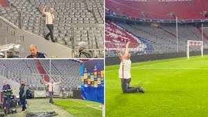 A 'Drunk' FC Köln Fan Invades Pitch After Bayern Munich's Champions League Exit, His Ankle Will Be Sore Today