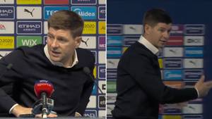 'Those Questions Should Go To Man City': Steven Gerrard Storms Out Of Press Conference After Robin Olsen Assault