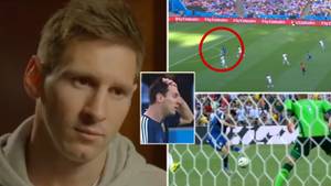 Heartbreaking Moment As Lionel Messi Watches Argentina’s Chances In The 2014 World Cup Final