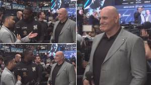 The Incredible Moment Dillian Whyte Mistakes John Fury For Steve Bunce, Big John's Reaction Says It All