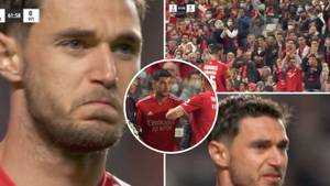 Benfica's Roman Yaremchuk Reduced To Tears After Receiving Standing Ovation