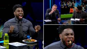 Jamie Carragher's Analysis Of Micah Richards Spitting Out His Food While Celebrating Is Gold