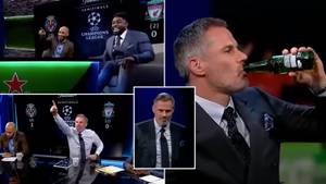 Jamie Carragher Went Into Fan Mode During Villarreal Vs. Liverpool, Hilarious Video Captures All Of His Reactions