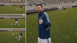 Lionel Messi Hits Ball Into Bin Three Times In A Row, Fans Are Trying To Work Out If It's Fake Or Not
