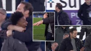 The Moment Frank Lampard Broke His Hand In Incredible Everton Goal Celebrations