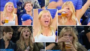 US Open Fan Channels Her Inner Stone Cold By Necking Repeated Pints Of Beer, Instantly Goes Viral