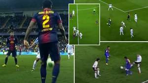 Compilation Of Lionel Messi And Dani Alves Playing One-Twos Is Art, Their Telepathy Was Magical