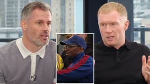 'Everybody Now Laughs' - Jamie Carragher And Paul Scholes Ruthlessly Mock Arsenal In Front Of Their Fans