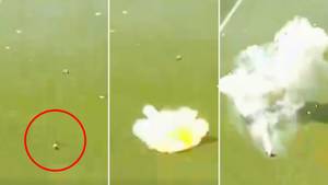 A Number Of Grenades EXPLODED On The Pitch Before Rosario Central vs Newell's Old Boys