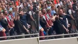 Shocking Video Appears To Show Burnley Fan Making Nazi Salute Towards Tottenham Fans