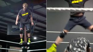 First Footage Of Logan Paul Training For WrestleMania 38 Match