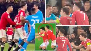 Harry Maguire Accidentally Smashes Into Cristiano Ronaldo's Teeth With His HEAD, Man United Fans Are Speechless