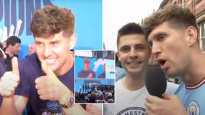 John Stones Was As 'P**sed' As Jack Grealish At Man City Title Parade, Footage Of His Speech Emerges