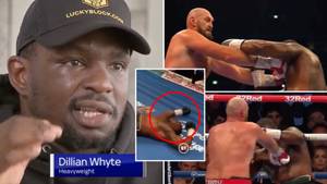 A Furious Dillian Whyte Wants Rematch With Tyson Fury Because Of 'Illegal Push' Immediately After KO