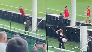Cristiano Ronaldo High Fived A Ball Boy During Portugal vs Czech Republic And His Reaction Was So Wholesome