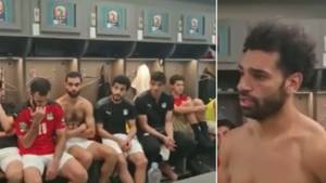 Dressing Room Footage Shows Mohamed Salah Giving Rousing Speech After AFCON Final Defeat