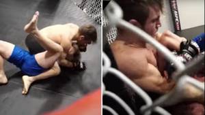 Rare Footage Of Jake Paul Tapping Out To MMA Fighter Inside Cage