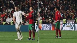 Cristiano Ronaldo Was Clearly Fuming At Portugal Manager Fernando Santos After World Cup Qualification Loss
