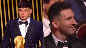 Lionel Messi Was Like A Proud Dad Watching Pedri Win Kopa Trophy At Ballon d'Or Ceremony