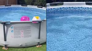 Mum's 'Amazing Idea' To Keep Kids' Pool Warm Leaves People Divided