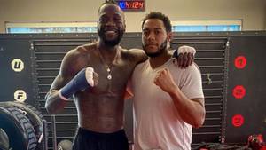 Boxing fans in disbelief after seeing how ‘skinny’ Deontay Wilder’s legs are