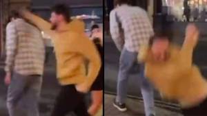 Man Absolutely Stacks It After Failed Sucker Punch On Night Out