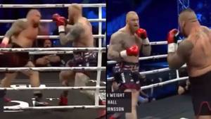 Fans Confused By Eddie Hall's Bizarre Boxing Style Against Thor