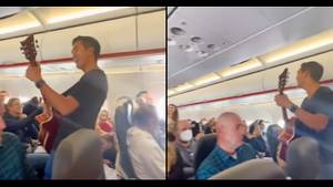 Man's Performance On Plane Has People Wanting To Pull Exit Door