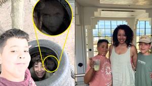 Schoolboy so shook up by photobombing 'ghost girl' he spent night in mum's room