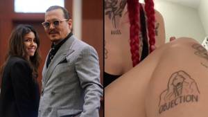 Woman Says She Copped Loads Of Online Abuse For Getting A Tattoo Of Johnny Depp's Lawyer