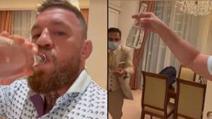 Conor McGregor's Fans Criticise Him For Sharing Clip Of Butler Getting Him Bottle Of Water