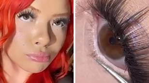 Woman faces backlash after snipping off her bottom lashes makes her eyes look 'open'
