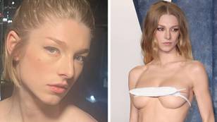 Fans shocked as Hunter Schafer leaves little to the imagination at Oscars after party