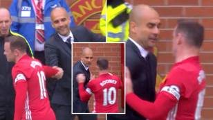 Wayne Rooney 'welcoming' Pep Guardiola to Premier League football in only meeting sums up his incredible mentality