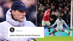 Fans Are Claiming Jadon Sancho 'Broke' Chelsea After They Drew With Everton