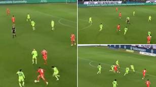 Jamal Musiala walks through the Wolfsburg team to score sensational, Messi-esque solo goal
