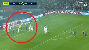 Marseille deployed desperate tactics to stop Lionel Messi's free kick, they still needed the crossbar to save them