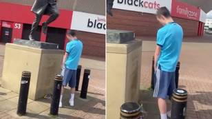 Newcastle Fan Arrested After Urinating On The Statue Of Sunderland Legend Bob Stokoe