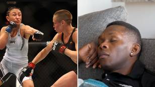 Israel Adesanya Falls Asleep And Then Mocked During 'Worst UFC Title Fight Ever'