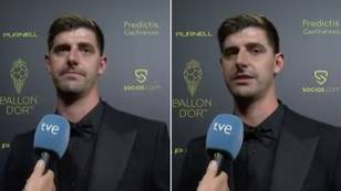Thibaut Courtois voices his anger at finishing seventh in the Ballon d'Or standings: 'It is impossible to win this award'