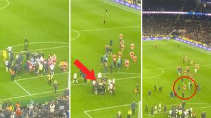 Unseen footage shows why Granit Xhaka charged back to confrontation between Arsenal and Tottenham players