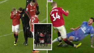 Donny van de Beek leaves the pitch in tears after nasty injury during Man Utd vs Bournemouth