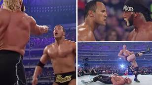 21 years ago today The Rock and Hulk Hogan had the most electrifying WrestleMania match of all time