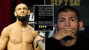 Khamzat Chimaev fires back at Khabib over criticism with savage dig on social media, then deletes message