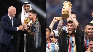 The hidden meaning behind Lionel Messi wearing a black cloak to lift the World Cup shows its incredibly powerful