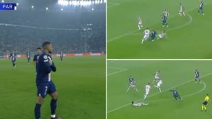 Kylian Mbappe sends two Juventus players to the shops, scores outrageous goal