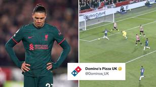 Darwin Nunez brutally trolled by Domino’s after Liverpool’s Brentford horror show