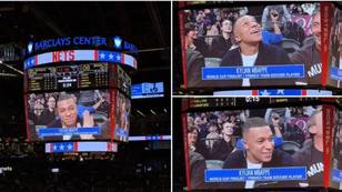 The spine-tingling reaction Kylian Mbappe got at an NBA game proves he’s on Ronaldo and Messi’s level