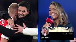 Laura Woods savagely ends Tottenham fan after trolling her over Arsenal's sensational win vs Manchester Untied
